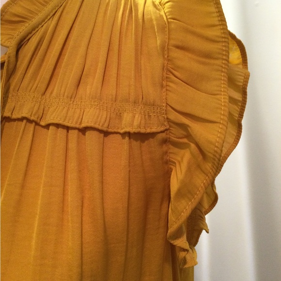 PRICE DROP! Yellow Ruffled Top - Picture 8 of 9